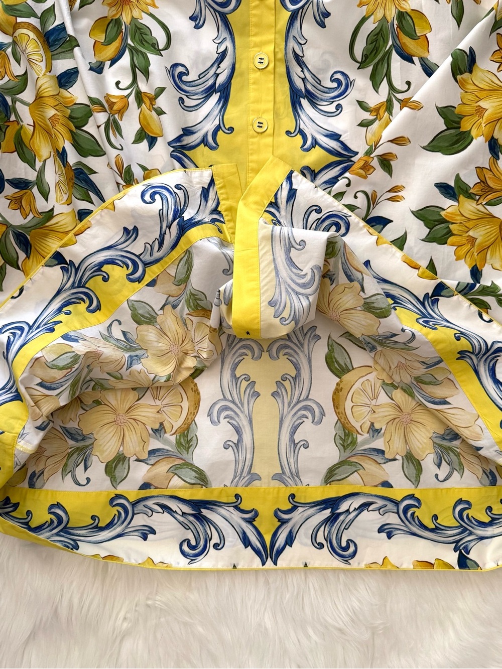 FARM Rio Sicily Scarf Print Cotton Maxi Dress, Size S, NWT π§π· - Picture 15 of 16